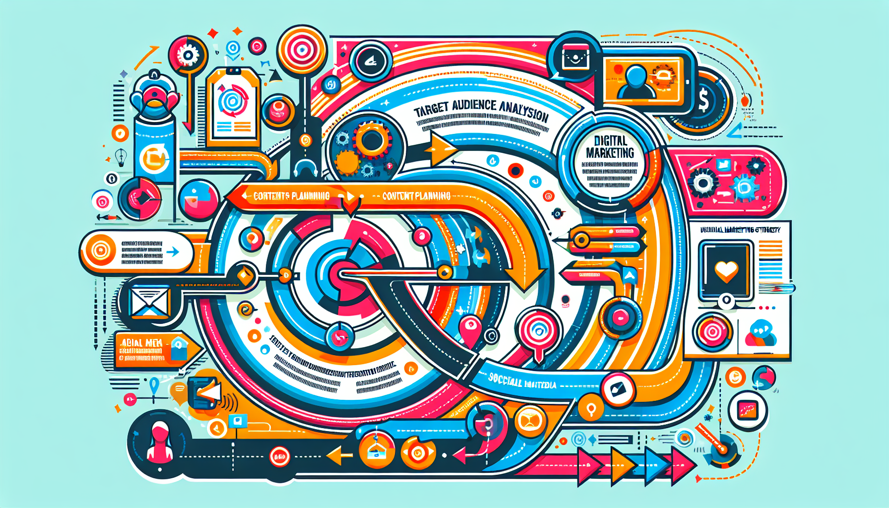 A Visual Representation Of Developing A Digital Marketing Strategy.
