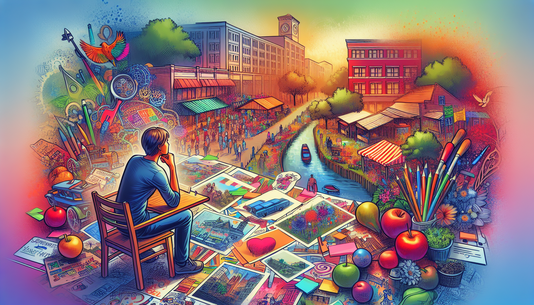 An Illustration Showing The Creation Of Localized Content For Businesses.