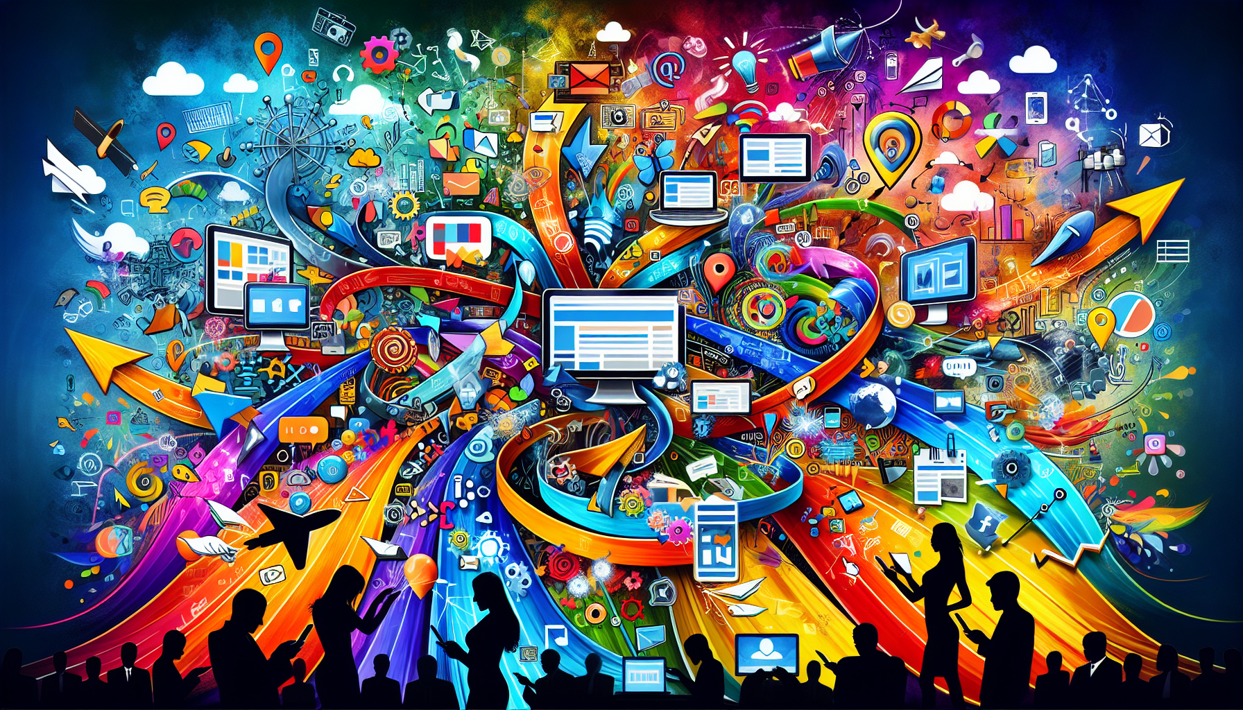 A Creative Depiction Of Content Marketing Strategies For Small Businesses.