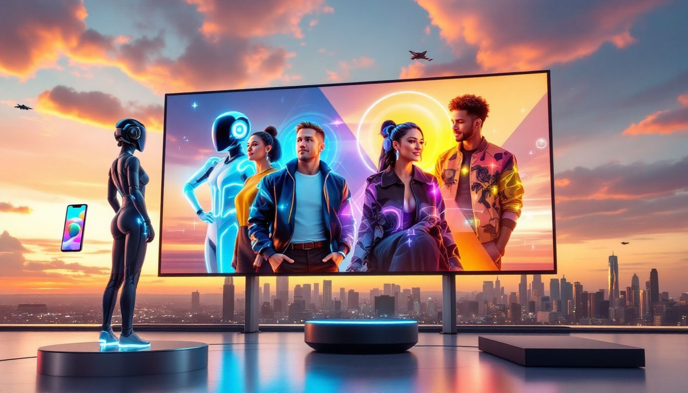 A Collage Of Different Voice Assistants Showcasing Their Functionalities.