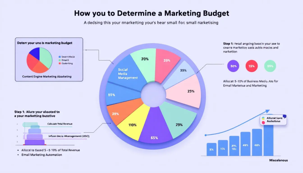 A Chart Showing How To Determine A Marketing Budget For Small Businesses.